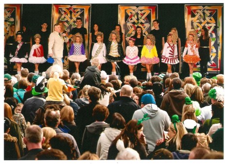 Gery was MC and fellow  producer of Nottingham's St Patrick's Festival for 12 consecutive years . Picture St. Patrick's Day 2012